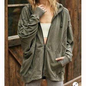 Free people all your love solid hoodie